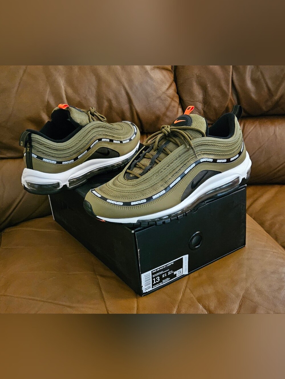 Men's Nike Air Max 97 x Undefeated Militia Green Size 13 (MINT CONDITION)